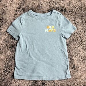 Old navy 4t light blue logo tee